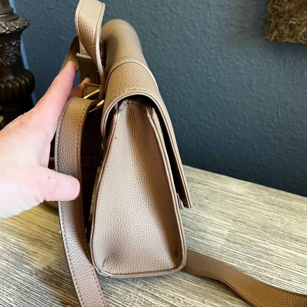 Katie Loxton London Mila Multi Way Crossbody & Backpack in Taupe Vegan Leather - Picture 5 of 15